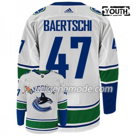 Kinder Eishockey Vancouver Canucks Trikot SVEN BAERTSCHI 47 Adidas Weiß Authentic